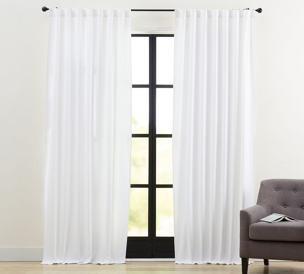 White blockout curtains online